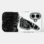 Coques Case-Mate iPhone papillon timide blacq (Verso (horizontal))