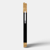 Coques Case-Mate iPhone Papillon vert et or Monogramme (Verso / Gauche)