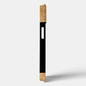 Coques Case-Mate iPhone Papillon vert et or Monogramme (Verso / Droite)