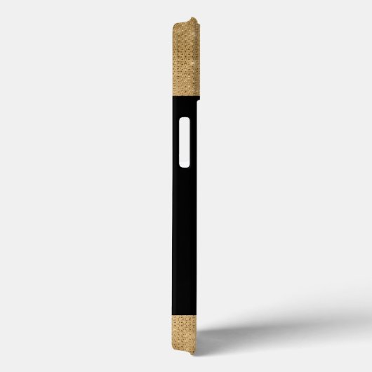 Coques Case-Mate iPhone Papillon vert et or Monogramme (Verso / Droite)