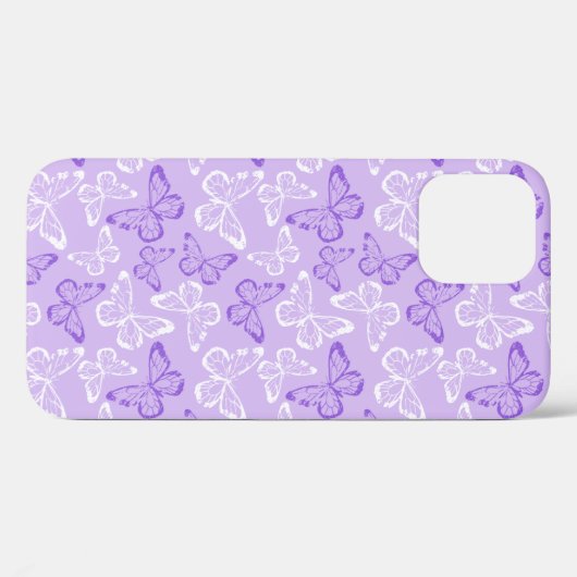 Coques Case-Mate iPhone Papillon Violet (Verso (horizontal))