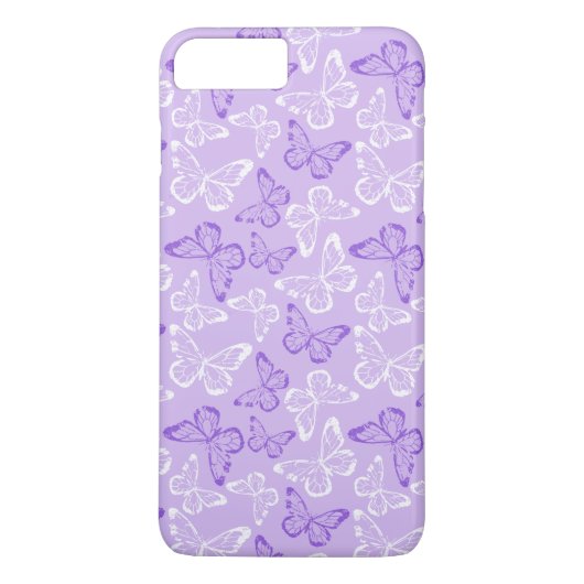 Coques Case-Mate iPhone Papillon Violet (Dos)