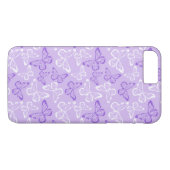 Coques Case-Mate iPhone Papillon Violet (Dos (Horizontal))