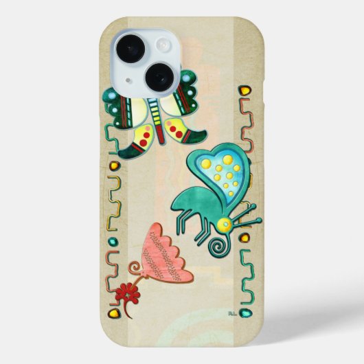 Coques Case-Mate iPhone Papillon Zuni 2 Art folklorique (Verso)