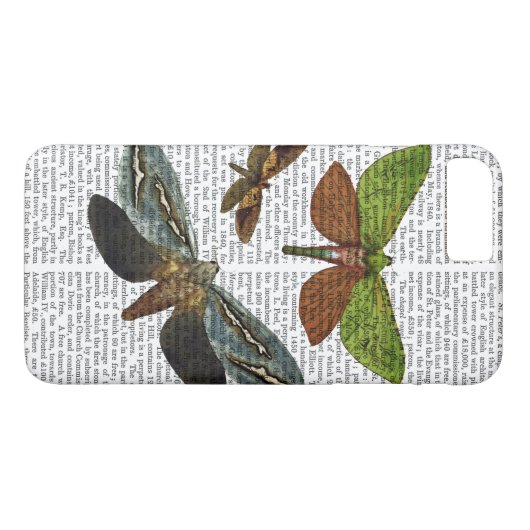 Coques Case-Mate iPhone Papillons 4 (Dos (Horizontal))
