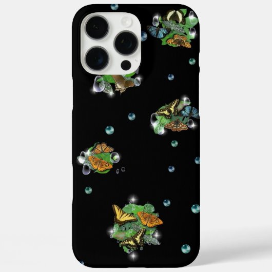 Coques Case-Mate iPhone Papillons à feuilles Raindrops Stars et Perles (Verso)