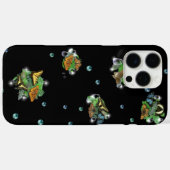 Coques Case-Mate iPhone Papillons à feuilles Raindrops Stars et Perles (Verso (horizontal))