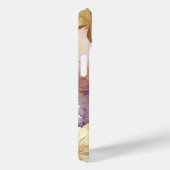 Coques Case-Mate iPhone Papillons aquarelle papillon violet et or (Verso / Droite)