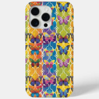 Papillons Arc-en-ciel colorés Motif numérique