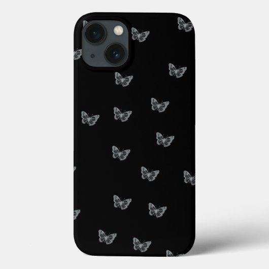 Coques Case-Mate iPhone Papillons argentés (Verso)