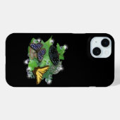 Coques Case-Mate iPhone Papillons avec Raindrops Feuille étoiles (Verso (horizontal))