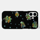 Coques Case-Mate iPhone Papillons avec Raindrops Feuille Étoiles et Perles (Verso (horizontal))