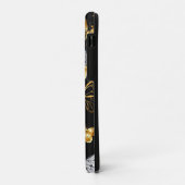 Coques Case-Mate iPhone Papillons blancs et dorés (Dos/Gauche)