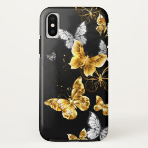 Case-Mate iPhone Case Papillons blancs et dorés