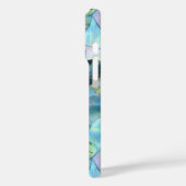 Coques Case-Mate iPhone Papillons bleu pourpre turquoise (Verso / Gauche)