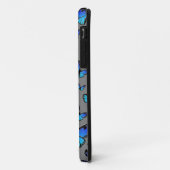 Coques Case-Mate iPhone papillons bleus (Dos/Gauche)