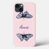 Coques Case-Mate iPhone Papillons bleus (Verso)