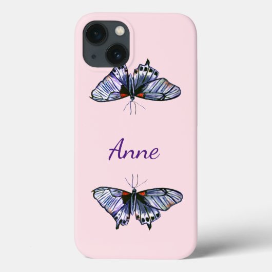Coques Case-Mate iPhone Papillons bleus (Verso)