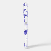 Coques Case-Mate iPhone Papillons bleus Moderne Élégant Monogramme personn (Verso / Gauche)