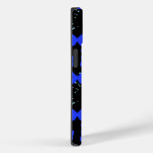 Coques Case-Mate iPhone Papillons bleus Motif C01.b Black BG (Verso / Droite)