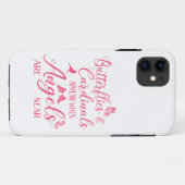 Coques Case-Mate iPhone Papillons & Cardinaux Apparaissent Quand Angel Est (Dos (Horizontal))