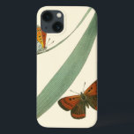 Coques Pour iPhone Papillons colorés qui se drapent autour d'une feui<br><div class="desc">Une impression épurée de deux papillons colorés flottant autour d'une feuille. Bien que la pièce soit simple,  elle éblouit par sa beauté. Offrez-le comme cadeau à un être cher,  ou gâtez-vous !</div>