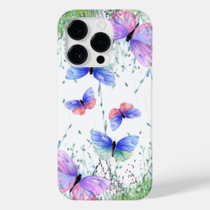 Papillons coques iphone de printemps volant dans l