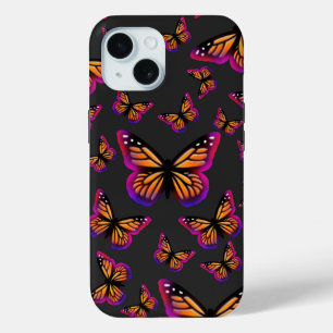 Coque Pour iPhone 15 Papillons couleur aquarelle