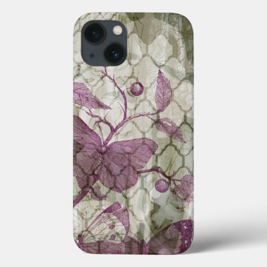Coques Case-Mate iPhone Papillons d'arabesque III (Verso)