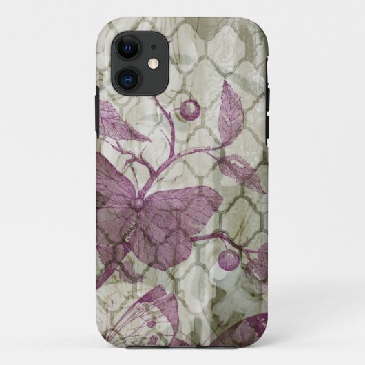 Coques Case-Mate iPhone Papillons d'arabesque III (Dos)