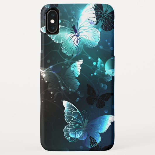 Coques Case-Mate iPhone Papillons de nuit à la menthe (Dos)