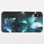 Coques Case-Mate iPhone Papillons de nuit à la menthe (Dos (Horizontal))