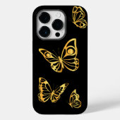 Coques Case-Mate iPhone Papillons d'or (Verso)