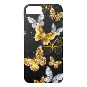 Case-Mate iPhone Case Papillons d'or et de blanc