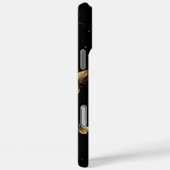 Coques Case-Mate iPhone Papillons d'or noir (Verso / Droite)