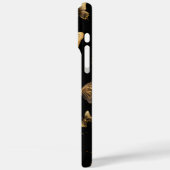 Coques Case-Mate iPhone Papillons d'or noir (Verso / Gauche)