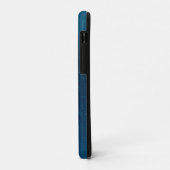 Coques Case-Mate iPhone Papillons d'or sur un Arrière - plan bleu (Dos/Gauche)