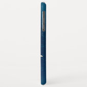 Coques Case-Mate iPhone Papillons d'or sur un Arrière - plan bleu (Dos/Gauche)