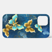 Coques Case-Mate iPhone Papillons dorés (Verso (horizontal))