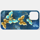 Coques Case-Mate iPhone Papillons dorés (Retour (horizontal))