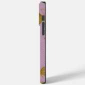 Coques Case-Mate iPhone Papillons dorés Nom personnalisé (Verso / Gauche)