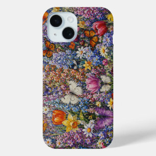 Coque Pour iPhone 15 Papillons du Paradis – Une Fleur Sauvage Colorée