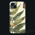 iPhone 13 Case Papillons et Feuilles avec cadre noir<br><div class="desc">Les papillons volent dans l'air,  atterrissant sur des feuilles dans cette scène botanique de Megan Meagher. Un cadre noir contient l'action. Mettez ce tableau paisible sur votre mur aujourd'hui !</div>
