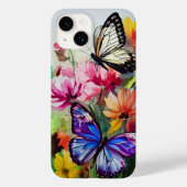 Coques Case-Mate iPhone Papillons et fleurs (Verso)