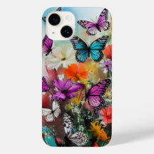Papillons et fleurs