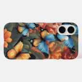 Coques Case-Mate iPhone Papillons et fleurs (Verso (horizontal))