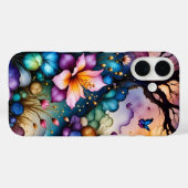Coques Case-Mate iPhone Papillons et fleurs d'Imaginaires (Verso (horizontal))
