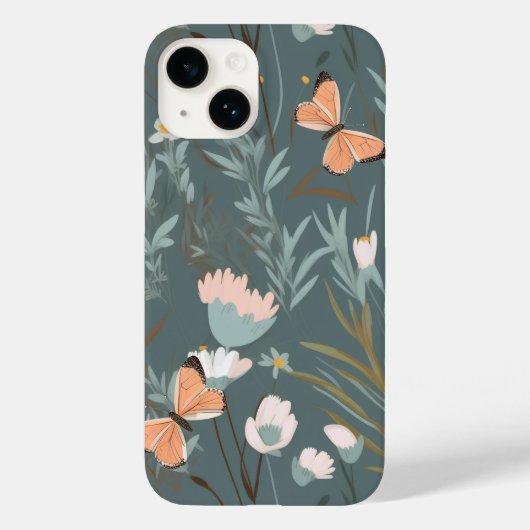 Coques Case-Mate iPhone Papillons et Fleurs sauvages d'été (Verso)
