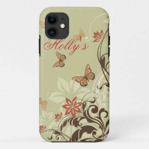 Coque iPhone 11 Papillons et vignes