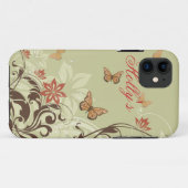 Coques Case-Mate iPhone Papillons et vignes (Dos (Horizontal))